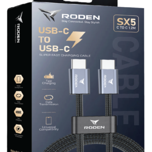Roden 100W FULLY COMPATIBLE BRAIDED FAST CHARGING CABLE