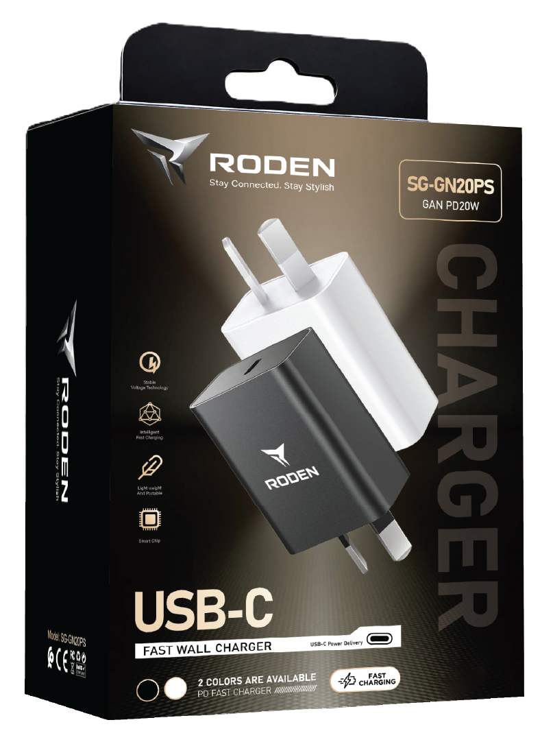 Roden 20W UDSB-C Fast Wall Charger